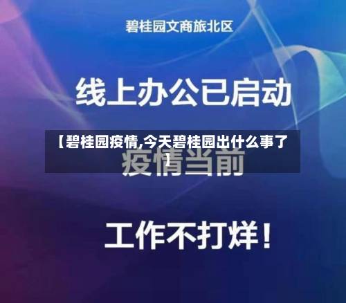 【碧桂园疫情,今天碧桂园出什么事了】-第3张图片