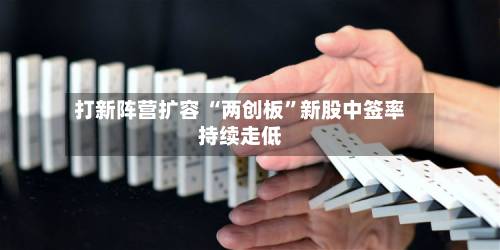 打新阵营扩容 “两创板”新股中签率持续走低-第1张图片
