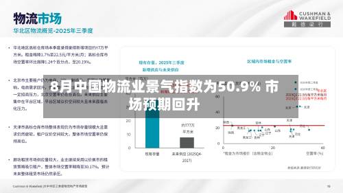 8月中国物流业景气指数为50.9% 市场预期回升
