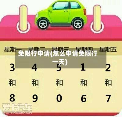 免限行申请(怎么申请免限行一天)