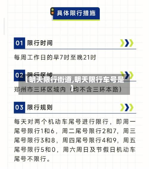 【明天限行街道,明天限行车号是】