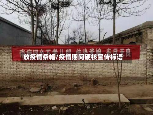 放疫情条幅/疫情期间硬核宣传标语-第2张图片
