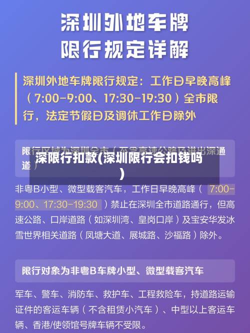 深限行扣款(深圳限行会扣钱吗)-第2张图片