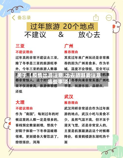 关于【疫情出游注意,出去旅游要注意哪些事项】