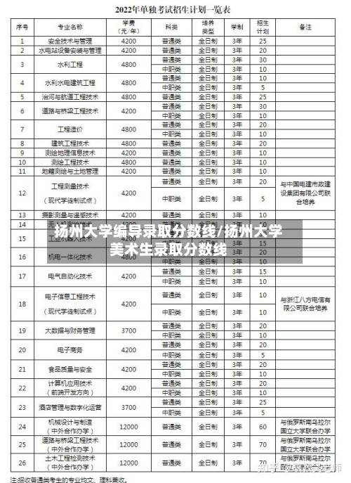 扬州大学编导录取分数线/扬州大学美术生录取分数线-第3张图片