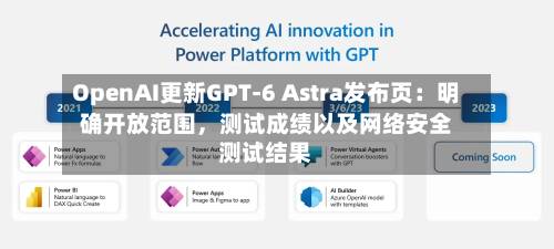OpenAI更新GPT-6 Astra发布页：明确开放范围	，测试成绩以及网络安全测试结果-第3张图片