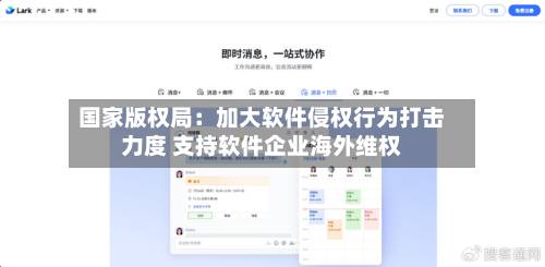 国家版权局：加大软件侵权行为打击力度 支持软件企业海外维权