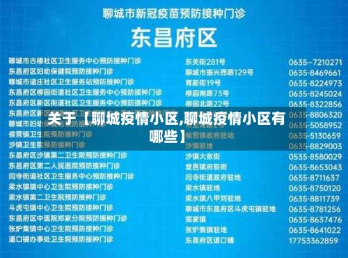 关于【聊城疫情小区,聊城疫情小区有哪些】