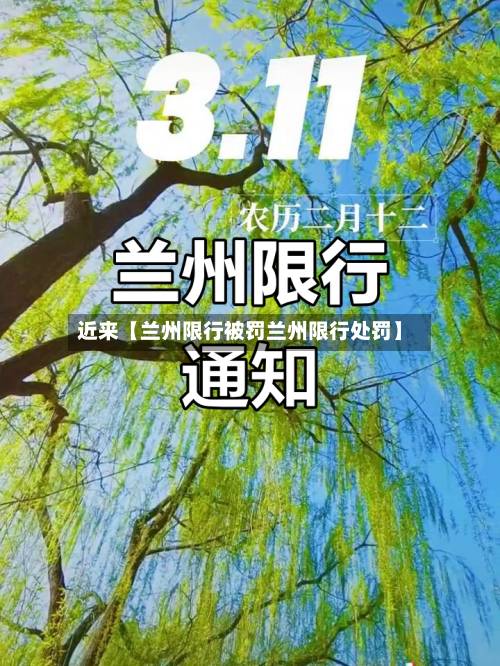 近来【兰州限行被罚兰州限行处罚】-第3张图片