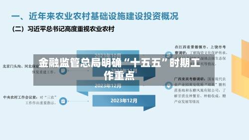 金融监管总局明确“十五五	”时期工作重点-第2张图片