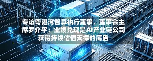 专访粤港湾智算执行董事、董事会主席罗介平：业绩兑现是AI产业链公司获得持续估值支撑的底盘