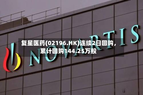 复星医药(02196.HK)连续2日回购，累计回购144.25万股-第2张图片