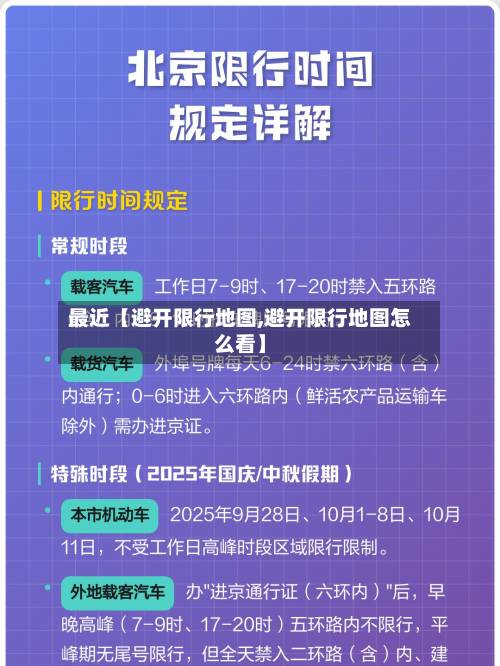 最近【避开限行地图,避开限行地图怎么看】
